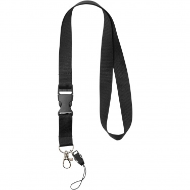 Logotrade werbemittel das Foto: Sagan Lanyard mit abnehmbarer Schnalle und Handyband