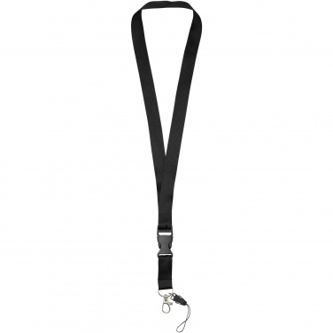 Logotrade werbemittel das Foto: Sagan Lanyard mit abnehmbarer Schnalle und Handyband