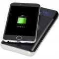 Constant 10000 mAh kabellose Powerbank mit LED, Durchgehend schwarz