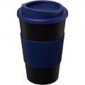 Americano® 350 ml Isolierbecher mit Schutzring, Einfarbig schwarz / blau