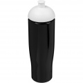 H2O Active® Tempo 700 ml Sportflasche mit Stülpdeckel, Einfarbig schwarz / weiß