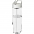 H2O Active® Tempo 700 ml Sportflasche mit Ausgussdeckel, Transparent / Weiß