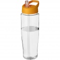 H2O Active® Tempo 700 ml Sportflasche mit Ausgussdeckel, Transparent / Orange