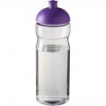 H2O Active® Base 650 ml Sportflasche mit Stülpdeckel, Transparent / Lila