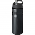 H2O Active® Base 650 ml Sportflasche mit Ausgussdeckel, Durchgehend schwarz