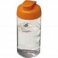 H2O Active® Bop 500 ml Sportflasche mit Klappdeckel, Transparent / Orange