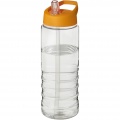 H2O Active® Treble 750 ml Sportflasche mit Ausgussdeckel, Transparent / Orange