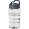 H2O Active® Bop 500 ml Sportflasche mit Ausgussdeckel, Transparent / Sturmgrau