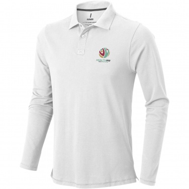 Logotrade Firmengeschenke das Foto: Oakville Langarm Poloshirt für Herren