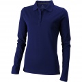 Oakville Langarm Poloshirt für Damen, Marine