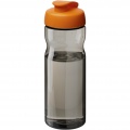 H2O Active® Eco Base 650 ml Sportflasche mit Klappdeckel, Anthrazit / Orange