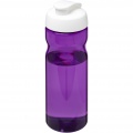 H2O Active® Eco Base 650 ml Sportflasche mit Klappdeckel, Lila / Weiß