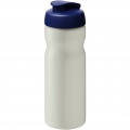 H2O Active® Eco Base 650 ml Sportflasche mit Klappdeckel, Elfenbeinweiß / Blau