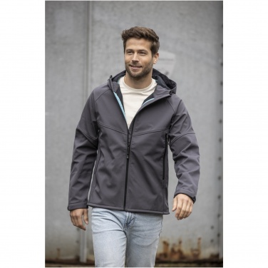 Logotrade Geschäftsgeschenke das Foto: Coltan Softshelljacke aus recyceltem Material für Herren