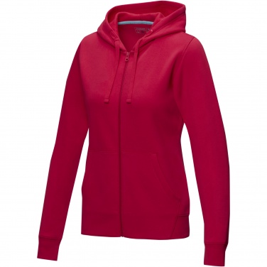 Logotrade Geschäftsgeschenke das Foto: Ruby Hoodie mit durchgehendem Reißverschluss aus Bio-Material für Damen