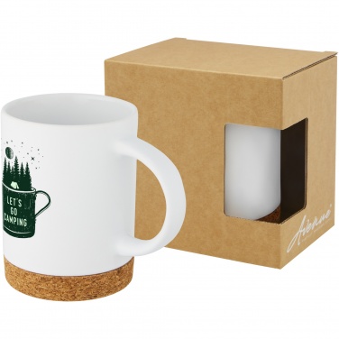 Logotrade Firmengeschenke das Foto: Neiva 425 ml Keramiktasse mit Korkboden