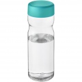 H2O Active® Base Tritan™ 650-ml-Sportflasche mit Drehdeckel, Transparent klar / Aquablau