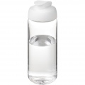 H2O Active® Octave Tritan™ 600-ml-Sportflasche mit Klappdeckel, Transparent klar / Weiß