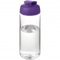 H2O Active® Octave Tritan™ 600-ml-Sportflasche mit Klappdeckel, Transparent klar / Lila