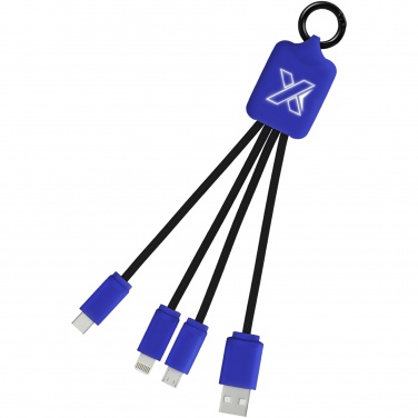 Logotrade Firmengeschenke das Foto: SCX.design C15 Quatro Ladekabel mit Leuchtlogo