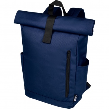 Logotrade Werbegeschenke das Foto: Byron 15,6" GRS RPET Roll-Top Rucksack 18 L