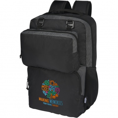 Logotrade Werbeartikel das Foto: Trailhead 15" GRS recycelter zweifarbiger Laptop-Rucksack 14 L