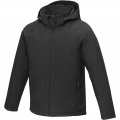 Notus wattierte Softshell Herrenjacke, Durchgehend schwarz