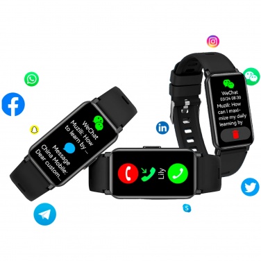 Logotrade Firmengeschenke das Foto: Prixton AT806 Multisport-Smartband mit GPS