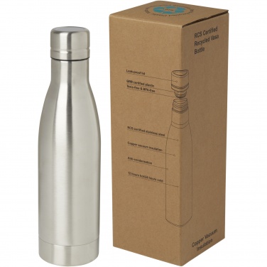 Logotrade Geschäftsgeschenke das Foto: Vasa RCS-zertifizierte Kupfer-Vakuum Isolierflasche aus recyceltem Edelstahl, 500 ml