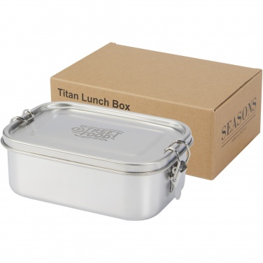 Logotrade Geschäftsgeschenke das Foto: Titan Lunchbox aus recyceltem Edelstahl