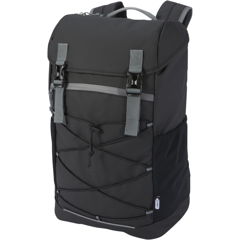 Logotrade Werbeartikel das Foto: Aqua 15,6" GRS recycelter wasserabweisender Laptop-Rucksack 23 L