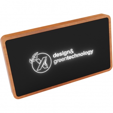 Logotrade Werbegeschenke das Foto: SCX.design P36 5000 mAh kabellose Powerbank mit Leuchtlogo