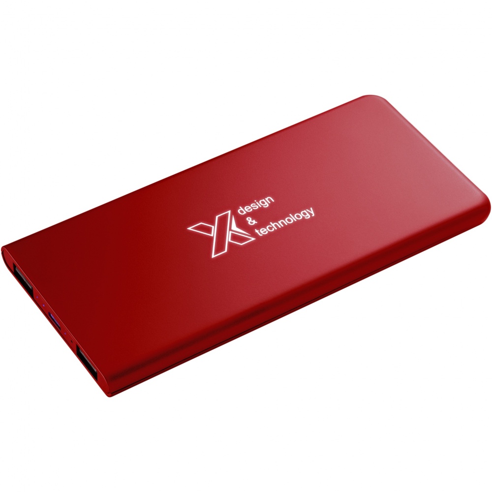 Logotrade Werbeartikel das Foto: SCX.design P15 5000 mAh Powerbank mit Leuchtlogo