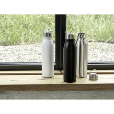 Logotrade Geschäftsgeschenke das Foto: Harper 700 ml RCS-zertifizierte Sportflasche aus Edelstahl mit Metallschlaufe