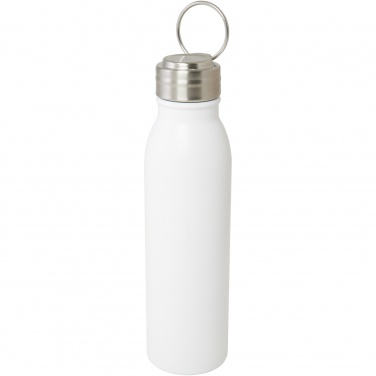 Logotrade Geschäftsgeschenke das Foto: Harper 700 ml RCS-zertifizierte Sportflasche aus Edelstahl mit Metallschlaufe