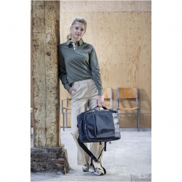 Logotrade Werbeartikel das Foto: Expedition Pro 35L, 17" GRS recycelter erweiterbarer Laptop-Rucksack