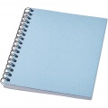 Desk-Mate® A6 farbiges Notizbuch mit Spiralbindung, Hellblau