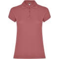 Star Poloshirt für Damen, Chrysantheme Rot