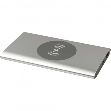 Logotrade Firmengeschenke das Foto: Juice 4000 mAh Typ-C kabellose Powerbank aus recyceltem Aluminium 