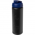 Baseline Rise 750 ml Sportflasche mit Klappdeckel, Einfarbig schwarz / blau