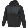 Evans Sherpa Fleecepullover Half-Zip Unisex, Durchgehend schwarz