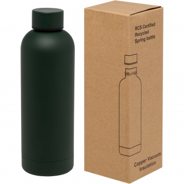 Logotrade werbemittel das Foto: Spring 500 ml RCS-zertifizierte Kupfer-Vakuum Isolierflasche aus recyceltem Edelstahl