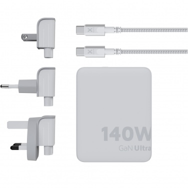 Logotrade Logogeschenke das Foto: Xtorm XVC2140 GaN Ultra 140 W Reiseladegerät mit 240 W USB-C PD-Kabel