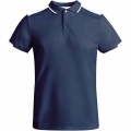 Tamil Sport Poloshirt für Herren, Marineblau / Weiß