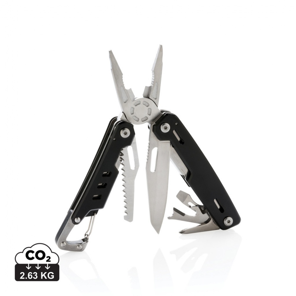 Logotrade werbemittel das Foto: Solid Multitool mit Karabiner