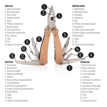 Logotrade Werbeartikel das Foto: Holz Multitool