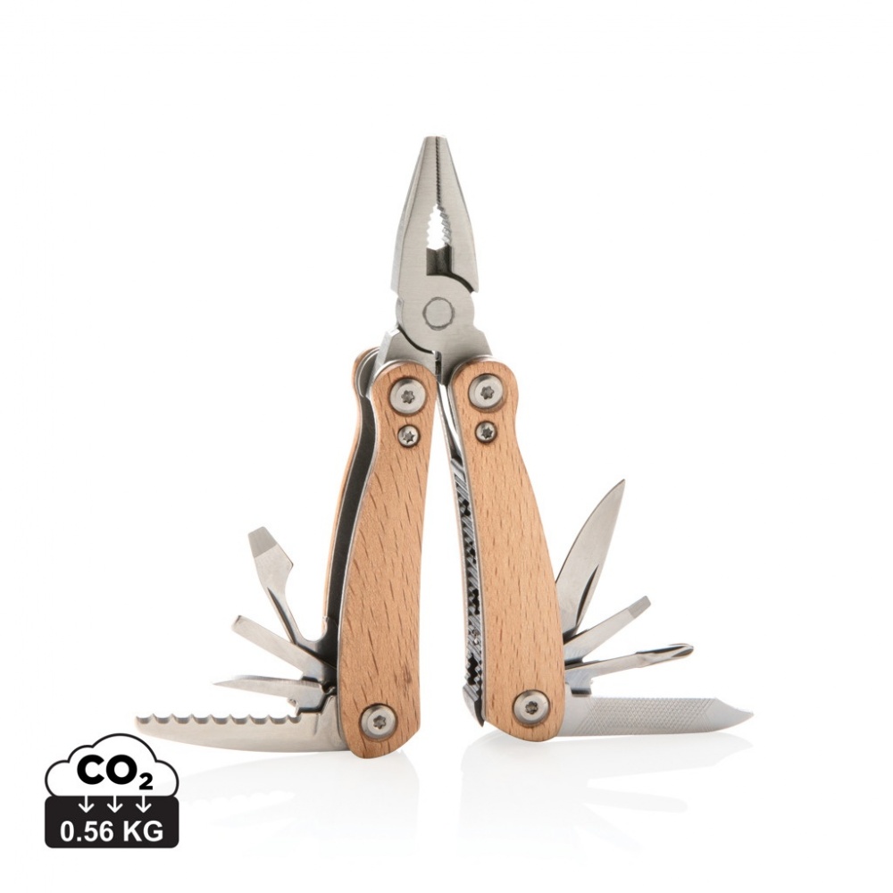 Logotrade Firmengeschenke das Foto: Holz Mini-Multitool