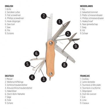 Logotrade Werbeartikel das Foto: Holz Taschenmesser