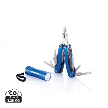 Logotrade werbemittel das Foto: Multitool und Taschenlampen Set