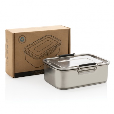 Logotrade Firmengeschenke das Foto: Auslaufsichere Lunchbox aus RCS recyceltem Stainless Steel